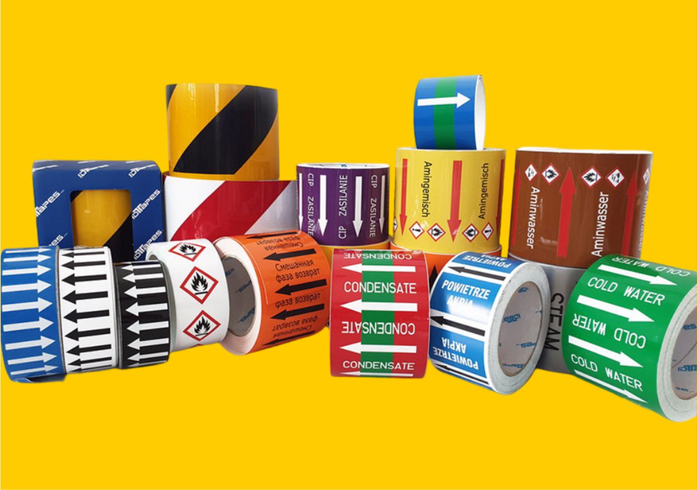 Pipeline marking tapes